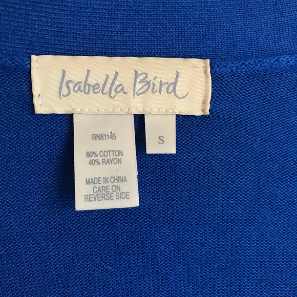 SOLD*Isabella Bird Blue Button Up Cardigan Sweater - Picture 2 of 7